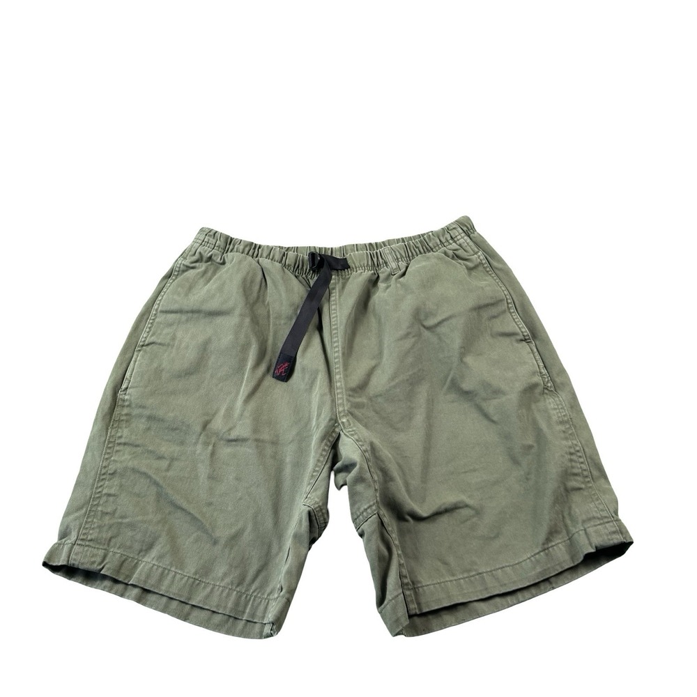 Gramicci Green Cotton Belted Hiking Mens Short Size Large